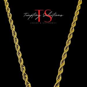 7mm Rope Stainless Steel Necklace 1058